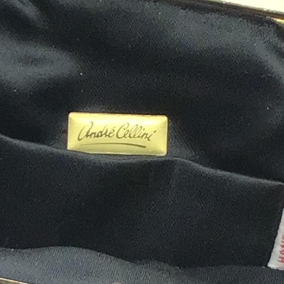 Andre Cellini Elegant Black Beaded Clutch - Picture 4 of 6